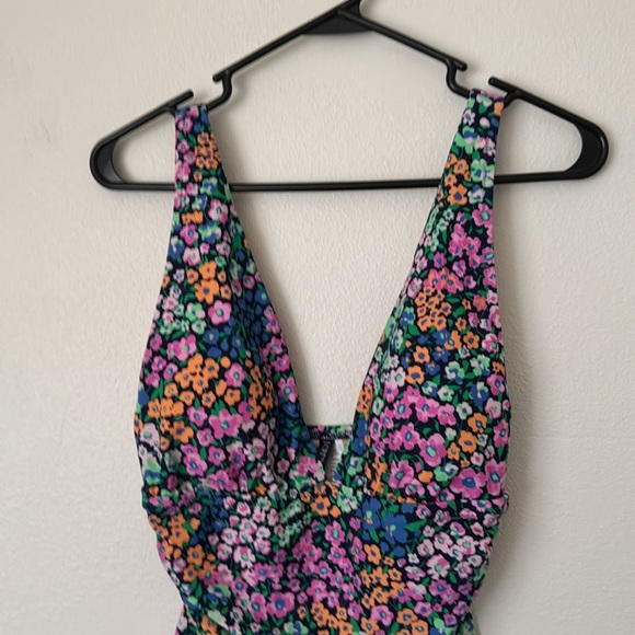 J. Crew Factory one-piece swimsuit in Antique Navy Multi - Picture 5 of 9